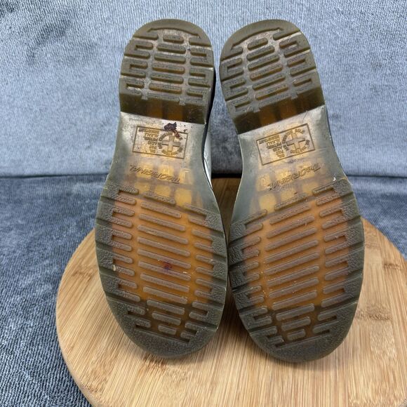 Dr Martens 1460 Boots Womens Size 7 White Leather Lace Up Combat Ankle Docs - Picture 8 of 10